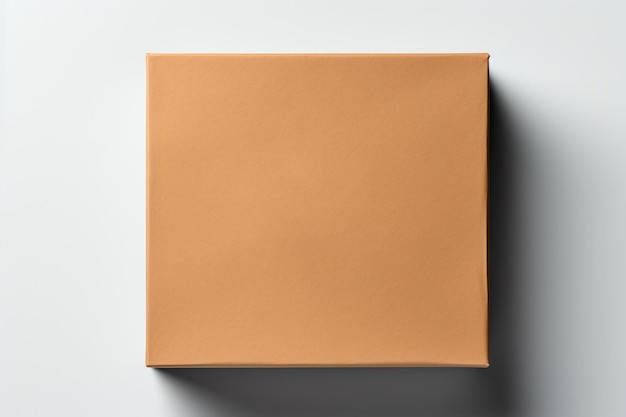 boîte en papier kraft marron