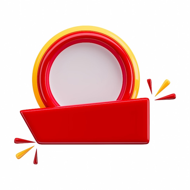 une boîte rouge et jaune avec le mot le mot dessus