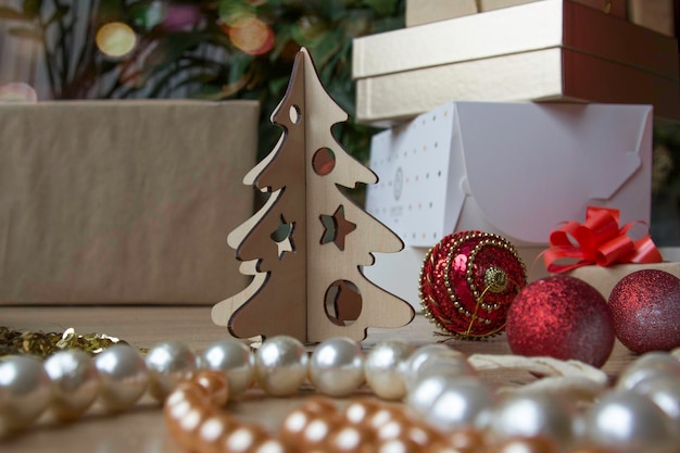 Boîtes à boules Préparation de Noël et du nouvel an pour les vacances