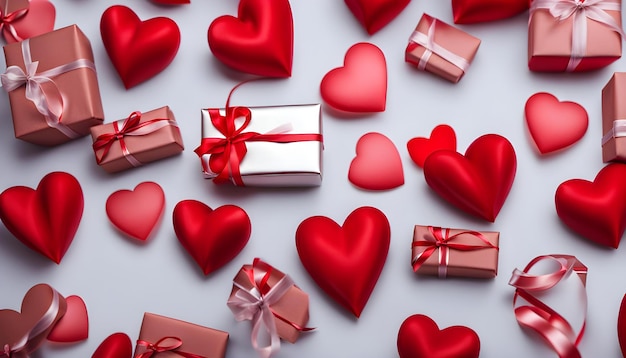 des boîtes à cadeaux pour la Saint-Valentin