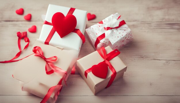 des boîtes à cadeaux pour la Saint-Valentin