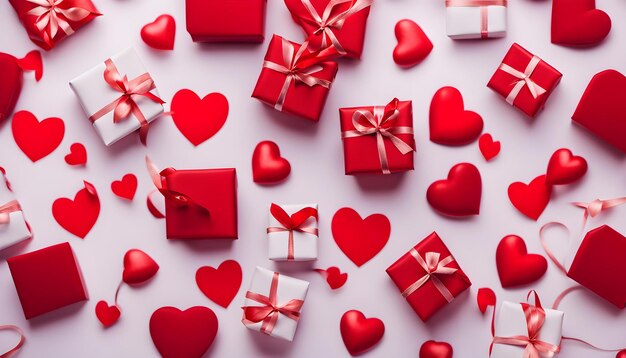 des boîtes à cadeaux pour la Saint-Valentin