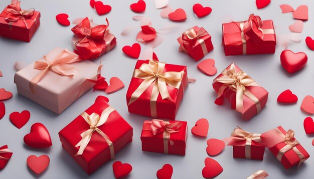 des boîtes à cadeaux pour la Saint-Valentin