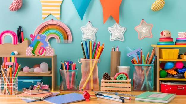 Photo boîtes-cadeaux de retour à l'école en vrac pour les salles de classe