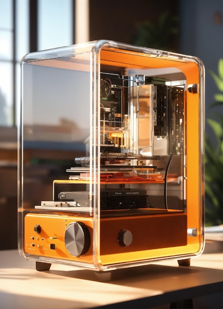 Un boîtier de PC en polycarbonate translucide conçu par Charles Eames inspiré par le design moderne du milieu du siècle