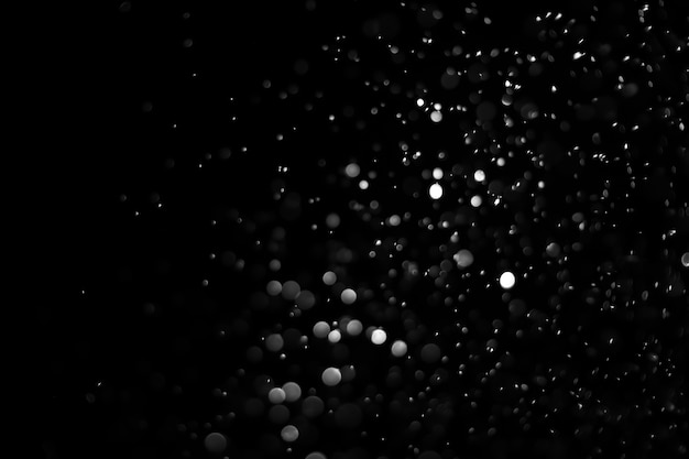 Photo bokeh abstrait avec couleur monochrome de base noir et blanc pour faire votre couleur