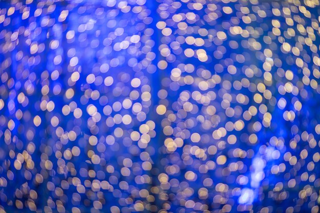 Bokeh bleu abstrait