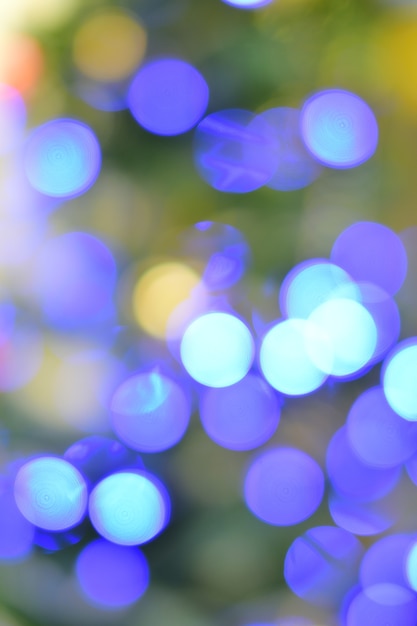 Bokeh bleu