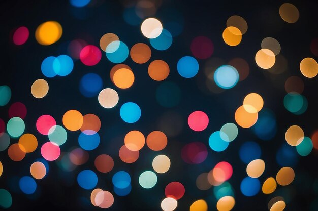 Le bokeh coloré est un décentrage de la lumière la nuit.