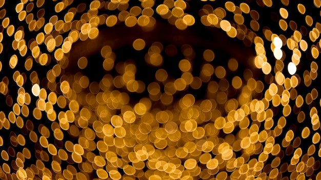 Bokeh de guirlande de Noël de rue, fond d'ampoule. photo de haute qualité