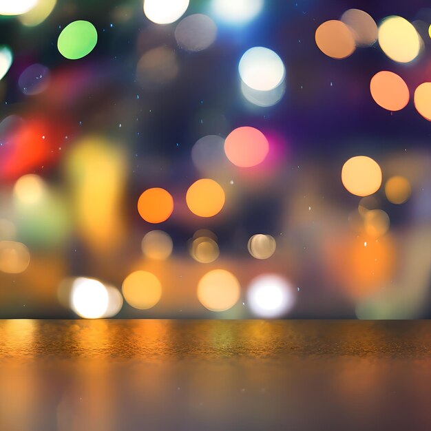 Photo bokeh de lumière la nuit