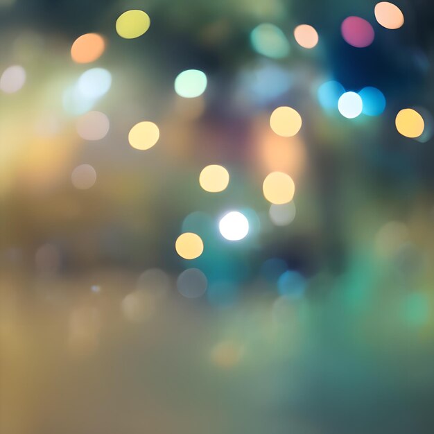 Photo bokeh de lumière la nuit