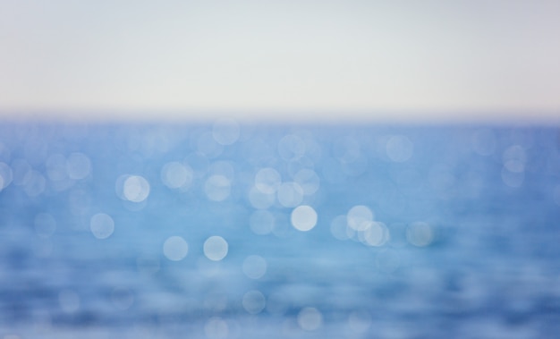 Photo bokeh de mer naturel