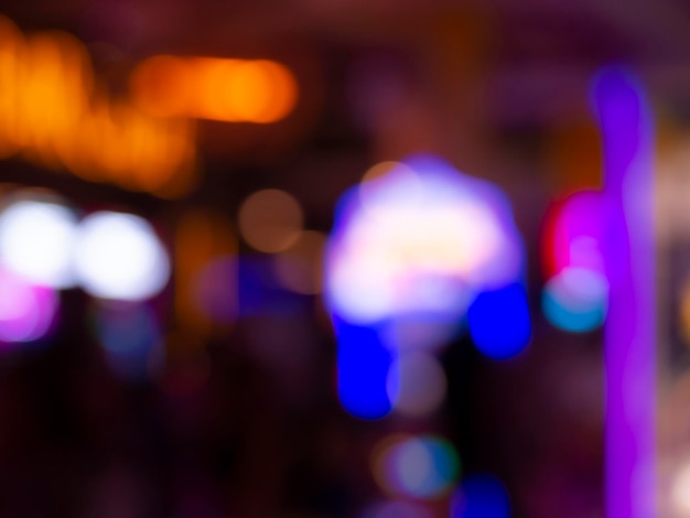 Bokeh de néon de fond de jeu vidéo Concept de fête