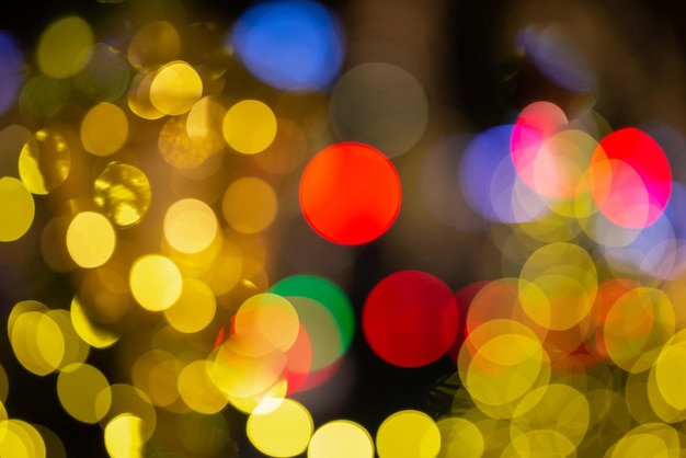 Bokeh de Noël coloré