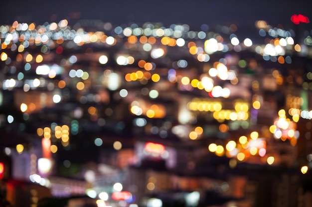 bokeh de point de vue sur Pattaya en Thaïlande