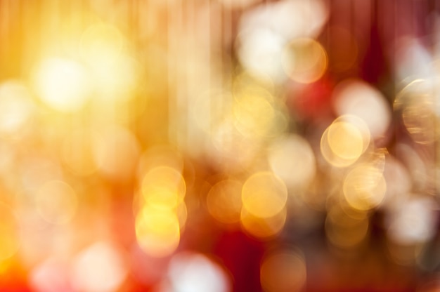 Bokeh rouge et jaune