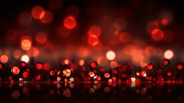 Bokeh rouge