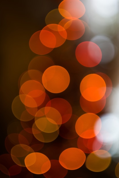 Photo bokeh de sapin de noël