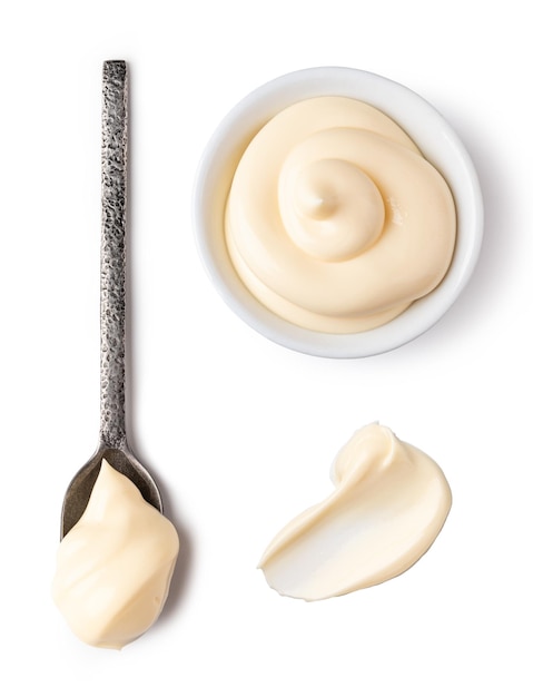 Bol et cuillère à mayonnaise