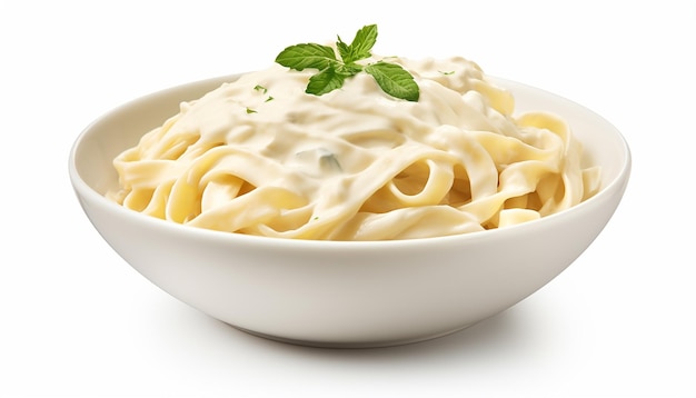 Bol Fettuccini Alfredo isolé