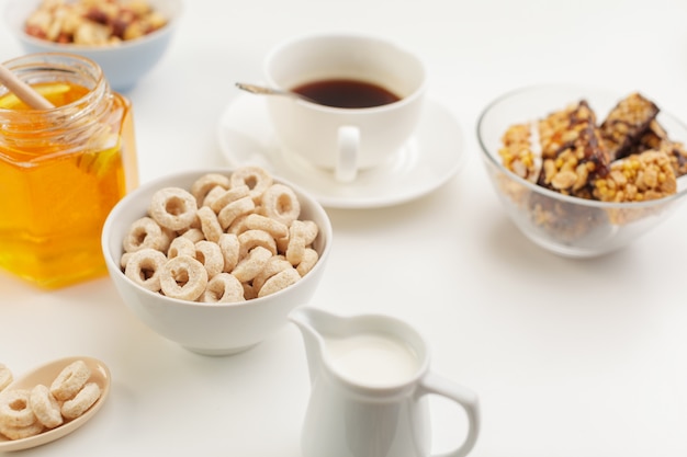 Bol de muesli en bonne santé