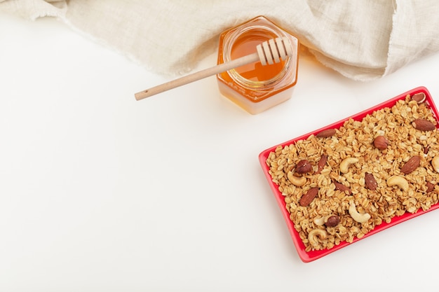 Bol de muesli en bonne santé