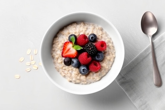 Bol muesli de bouillie d'avoine Générer Ai