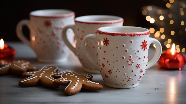 Un bol de Noël à côté des fours généré par l'IA