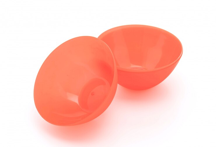 Photo bol en plastique rouge