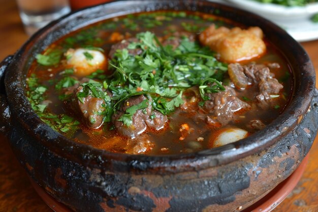 Un bol de pozole authentique et riche en saveur