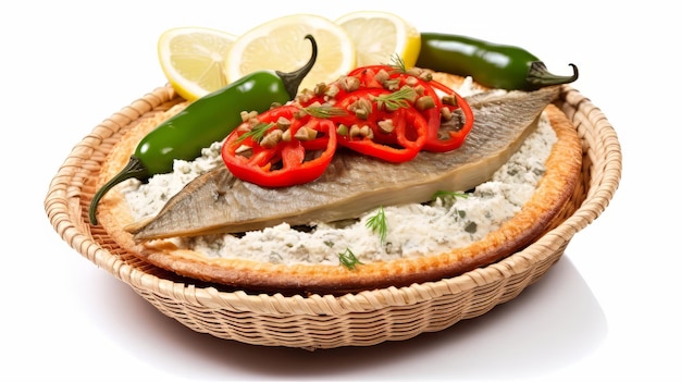 Un bol de riz aux fruits de mer et légumes délicieux et sain