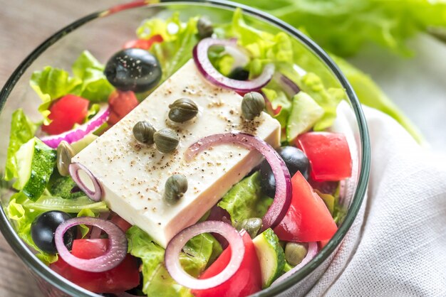 Bol de salade grecque