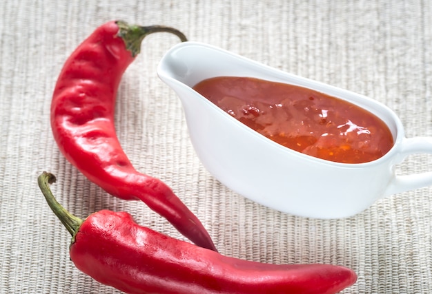 Bol de sauce chili douce thaï