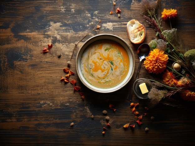 Un bol de soupe pour l'automne et l'hiver.