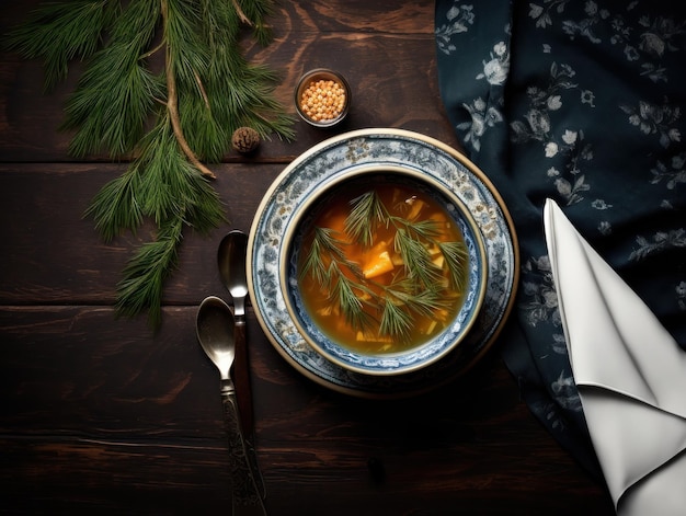 Un bol de soupe pour l'automne et l'hiver.