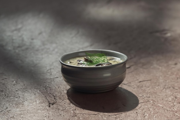 Un bol de soupe satisfaisant prêt à vous réchauffer