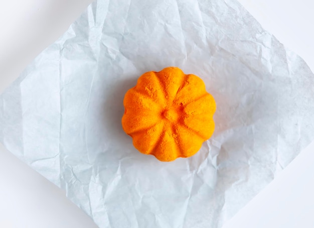 Bombe de bain parfumée à l'orange en forme de citrouille Produit de soin pour la peau