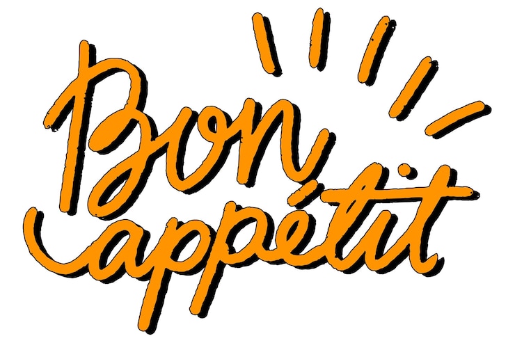 Photo bon appétit png typographie alimentaire