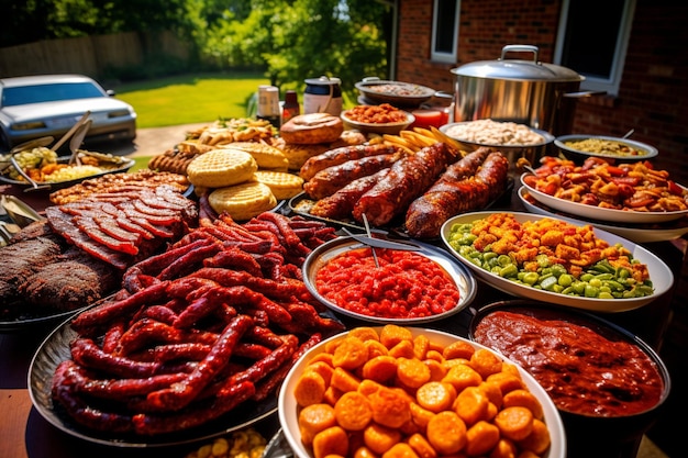 Bonanza au barbecue dans le jardin