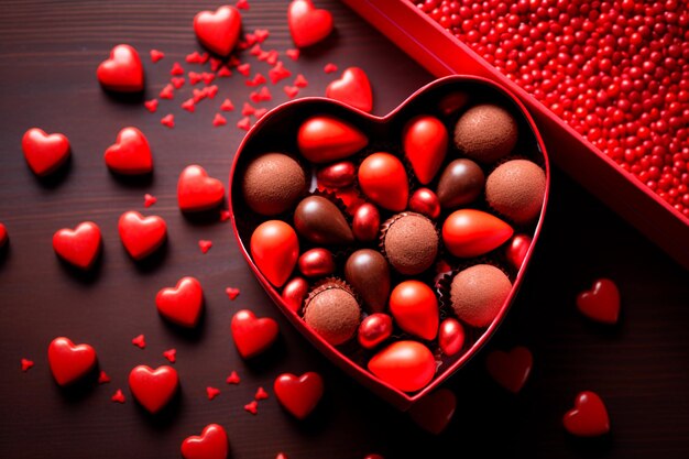 Les bonbons au chocolat de la Saint-Valentin sont une sélection irrésistible pour célébrer l'amour.