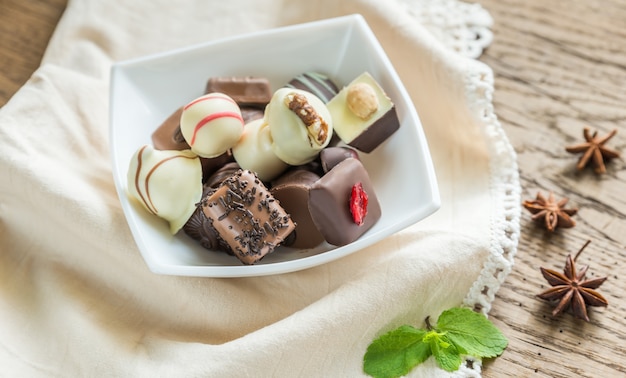 Bonbons au chocolat suisse