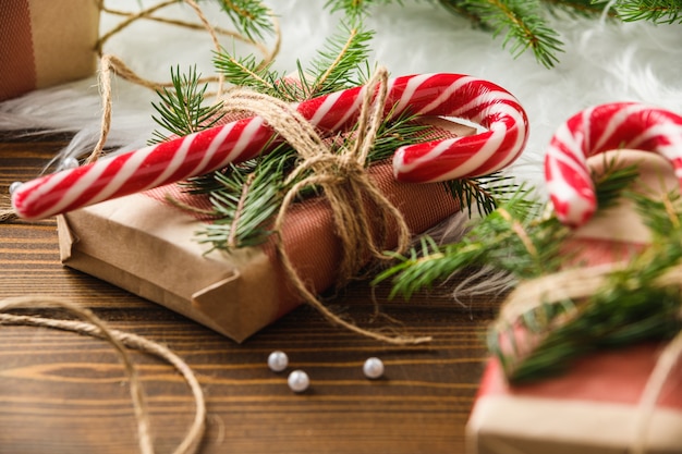 Bonbons et cadeaux de Noël