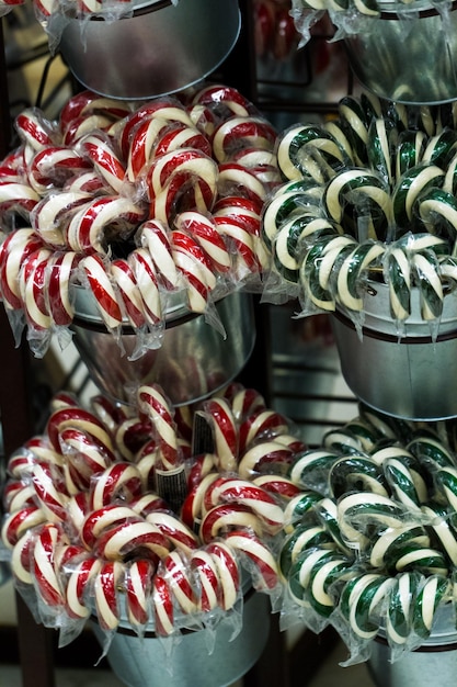 Bonbons durs gourmands pour les vacances de Noël.