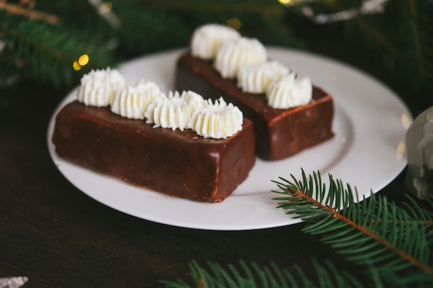 Bonbons faits à la main à Noël.