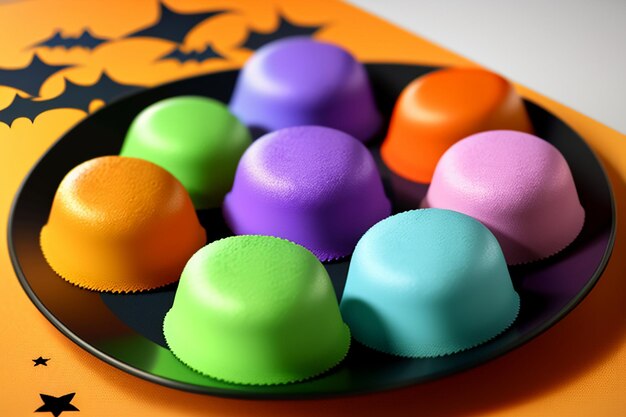 Bonbons Halloween biscuits dessert gourmet temps heureux fond d'écran illustration