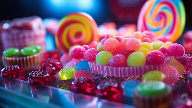 Photo des bonbons d'halloween délicieux