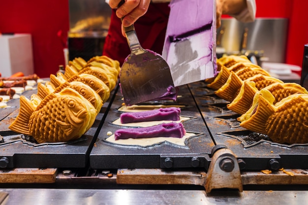 Bonbons japonais nommés Taiyaki