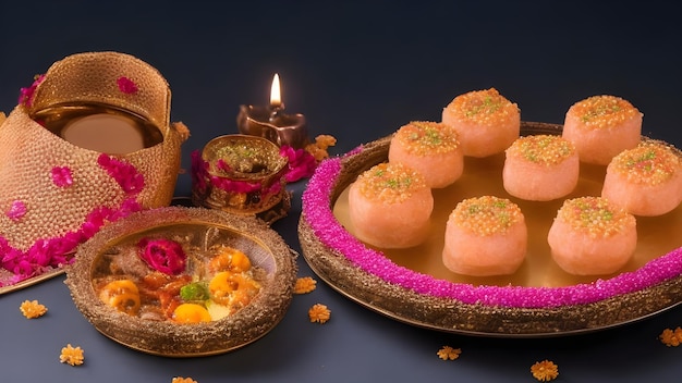 Des bonbons traditionnels de Diwali