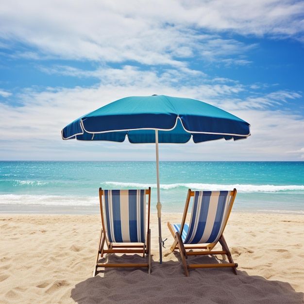 Le bonheur au bord de la plage avec des eaux azur